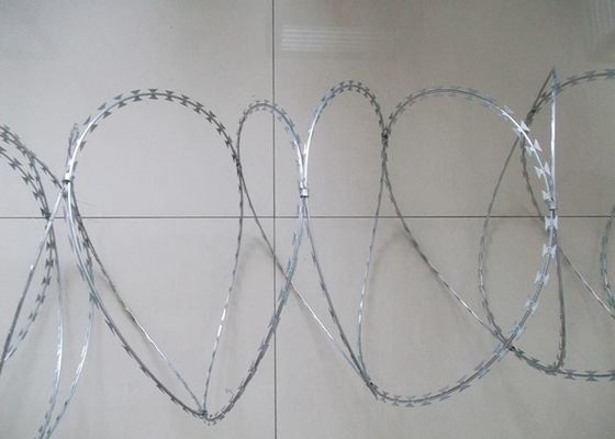 Hot Dipped Galvanized Clips Razor Barbed Blade Wire Livestock Fence Panels